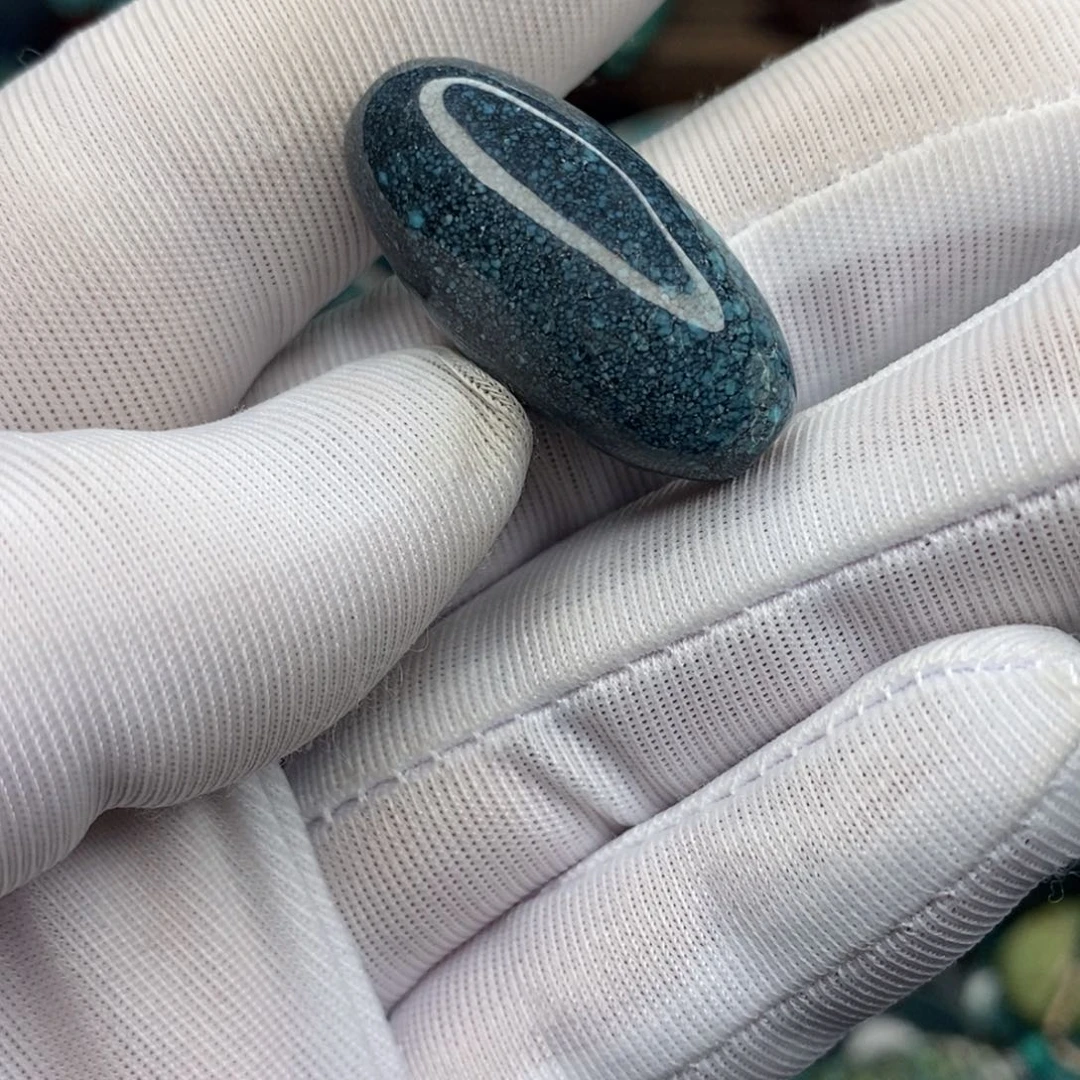 无非金属特色乌蓝花锁骨珠