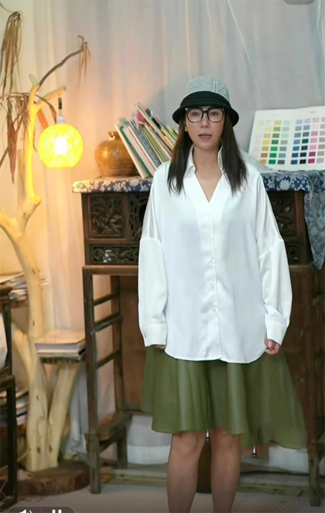 【N T Liu定制款】冰川衬衫 时尚白色长袖衬衫T6551