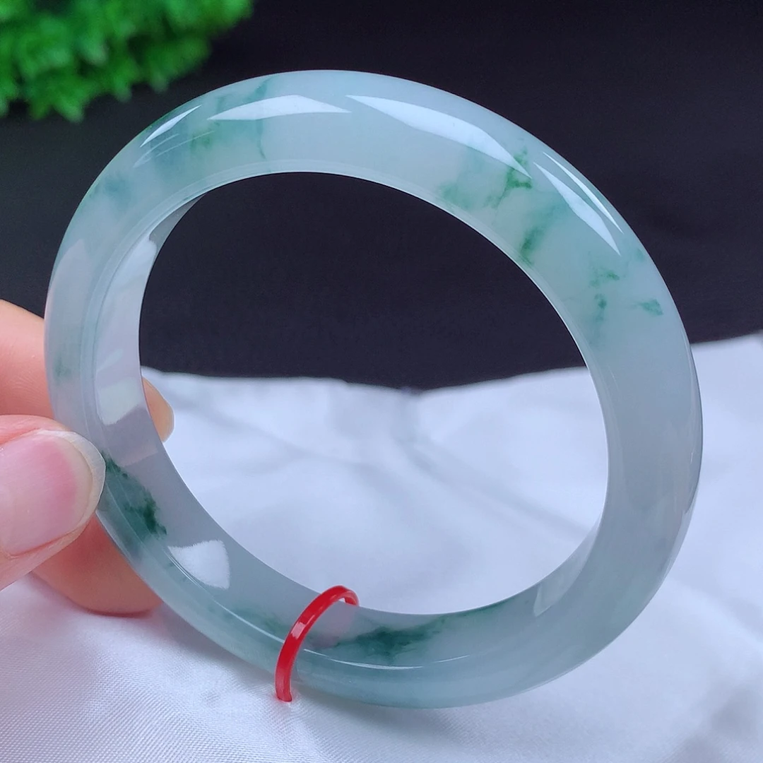 翡翠未镶嵌手镯57圈681211