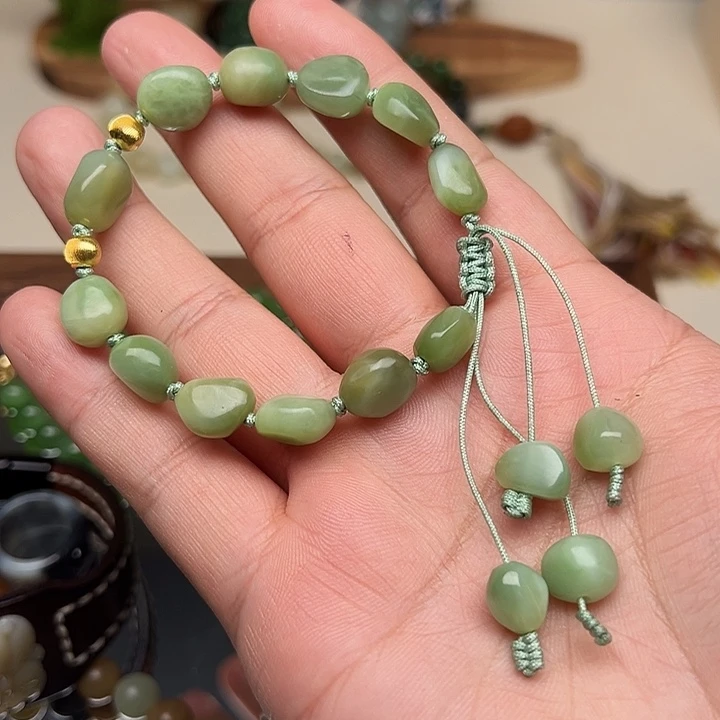 和田玉未镶嵌手链