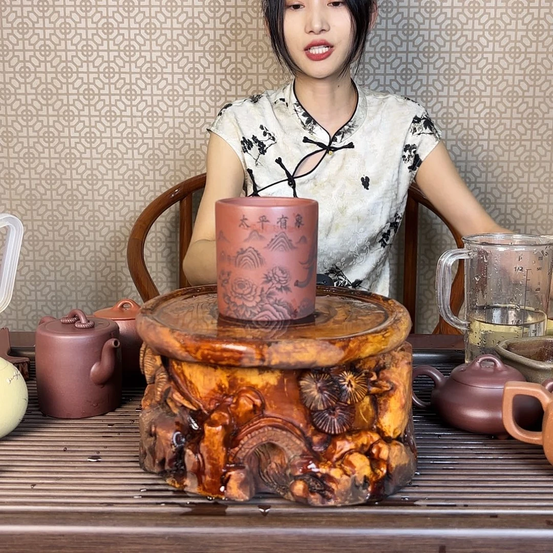 茶壶紫砂一壶李紫砂
