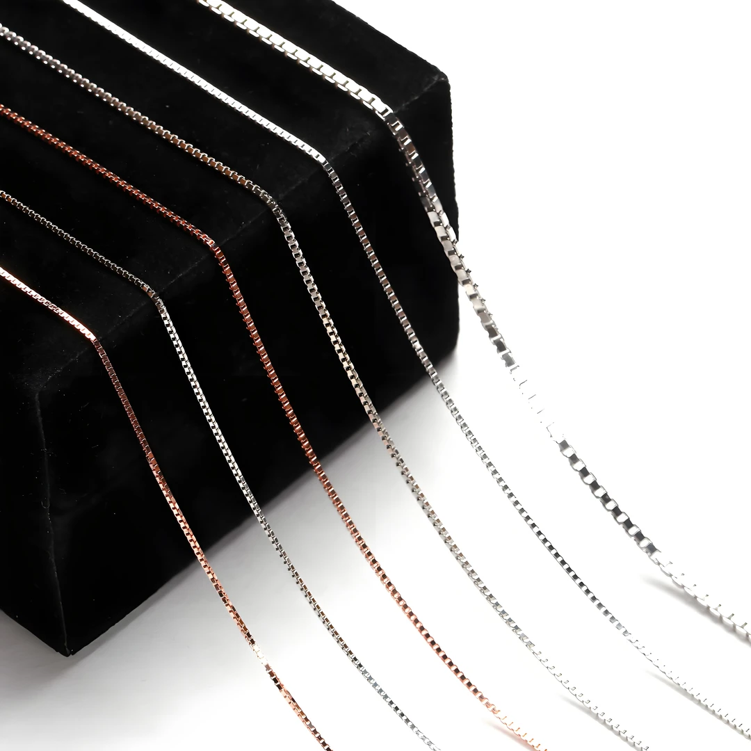 链子925银 时尚经典百搭仙女链盒子链气质项链