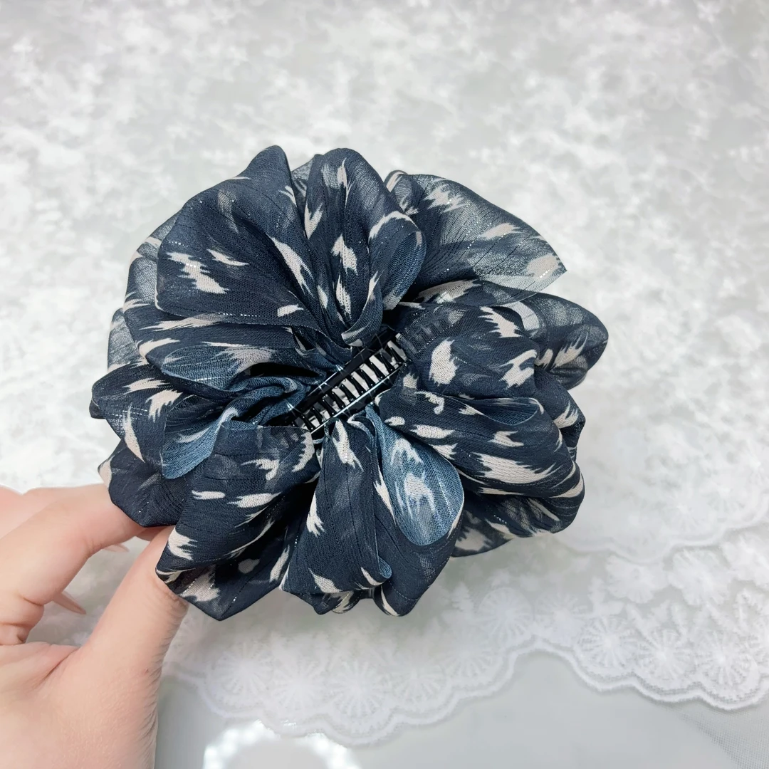 韩国东大门饰品发饰香蕉夹莎莎质感