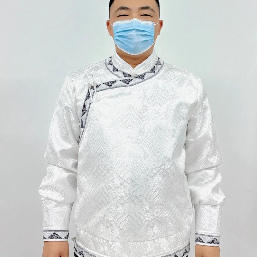 男士春秋民族风宽松立领夹克外套