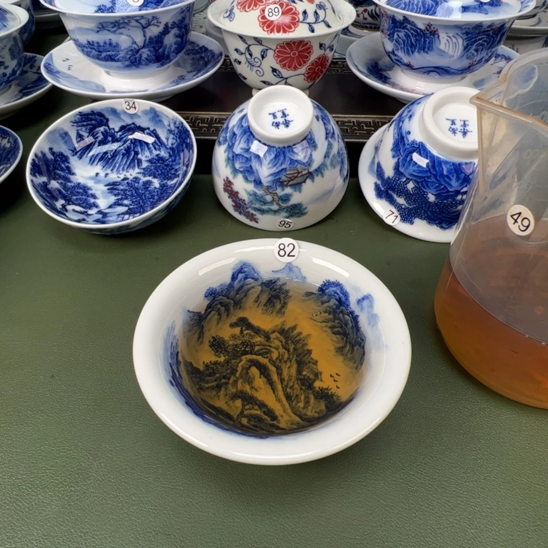 景德镇纯手工纯手绘茶具木木82
