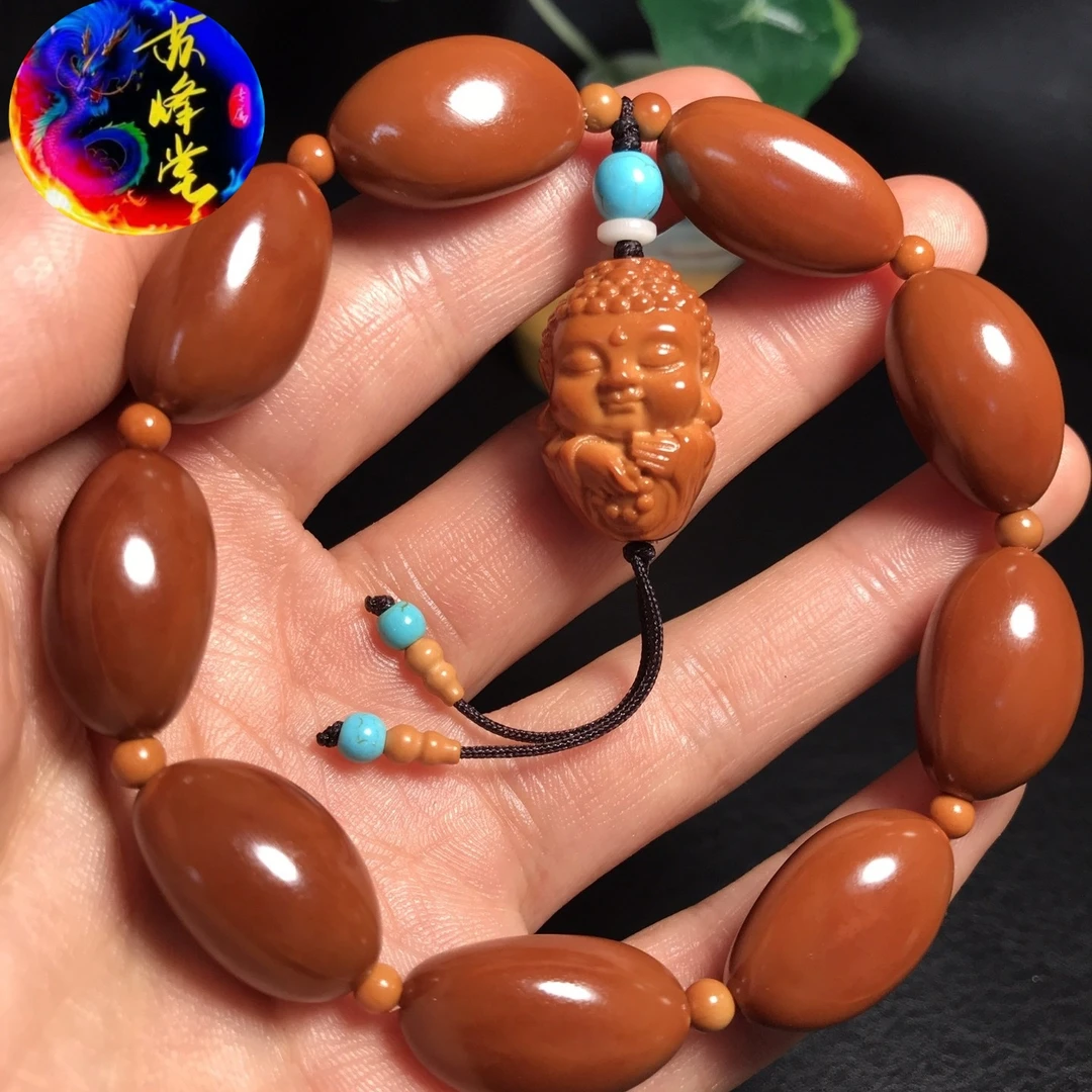 橄榄核手串素核萌宝如来单圈手链宝宝佛单籽挂件吊坠男女配饰文玩