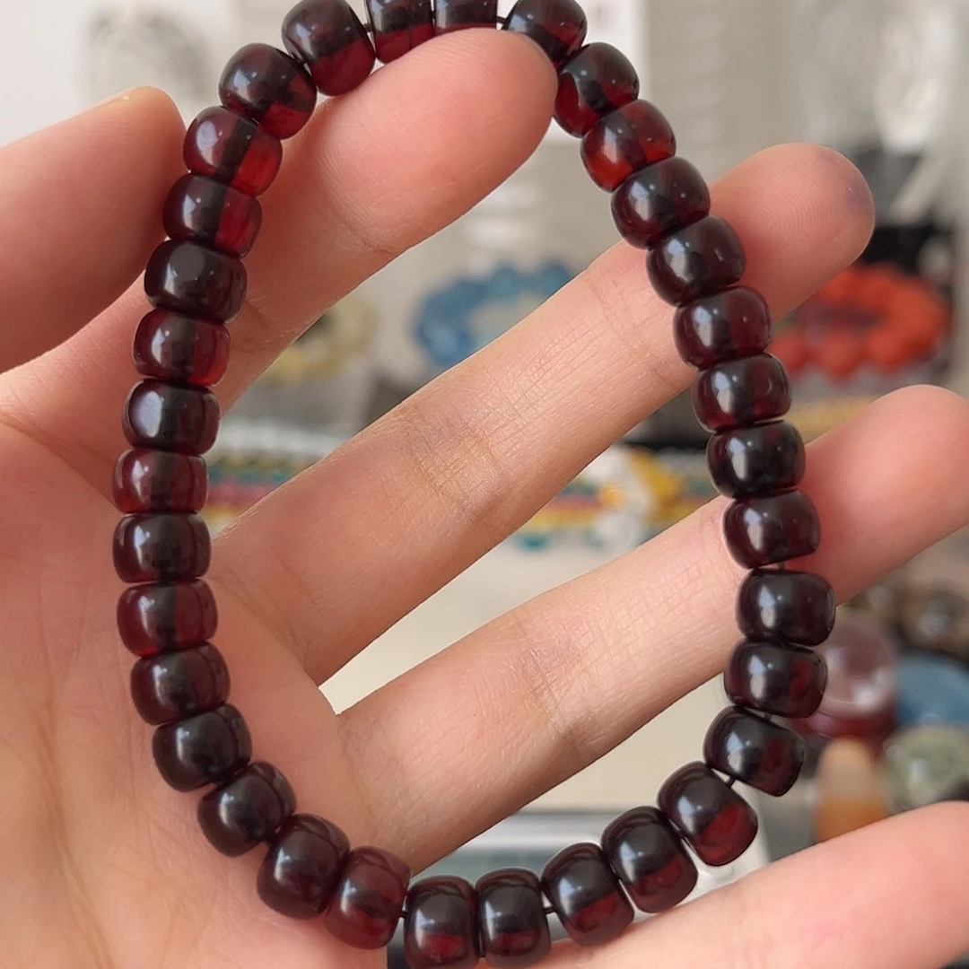 琥珀未镶嵌手链矿坑7