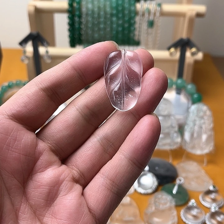 石英质玉叶子未镶嵌