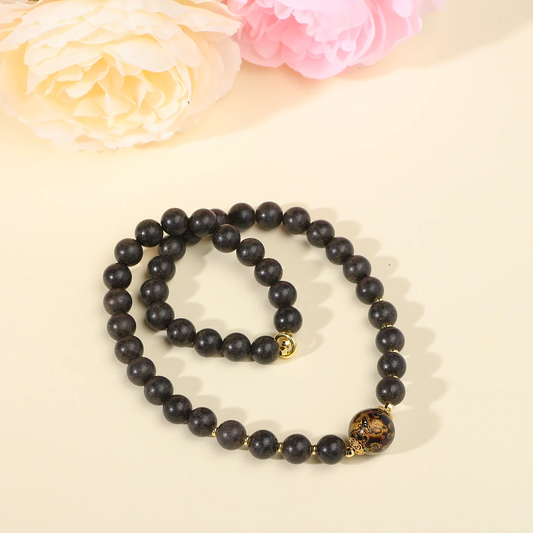 息肌丸双圈大漆珠手链hx0048zt5323