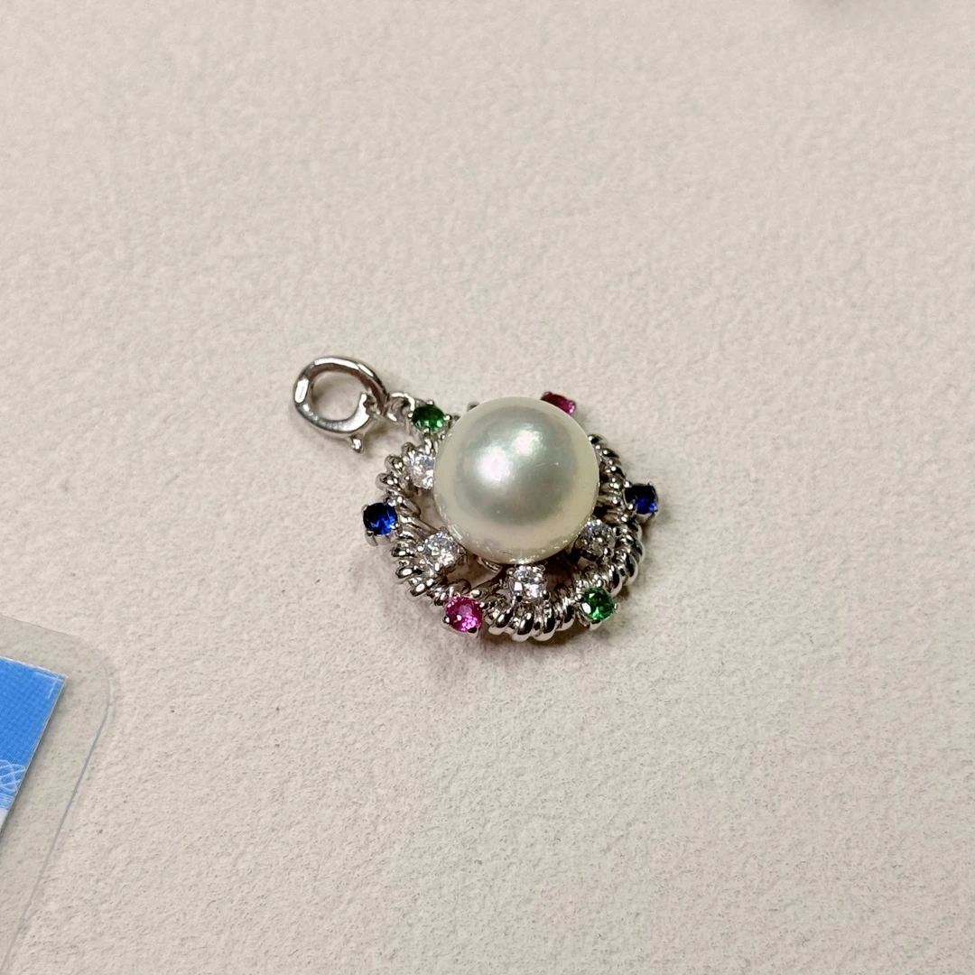 【六六中古】孤品优雅马贝珠s925吊坠ew1208珠子11.5