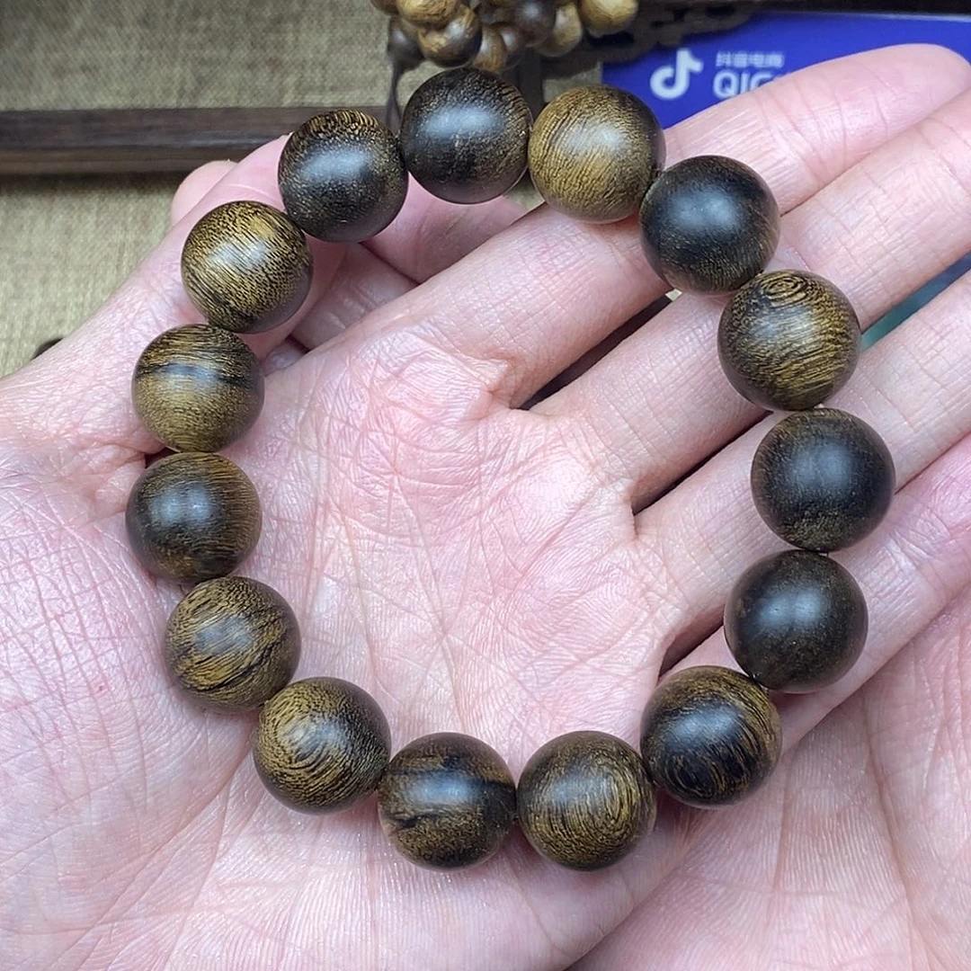 沉香手串越南芽庄白棋楠