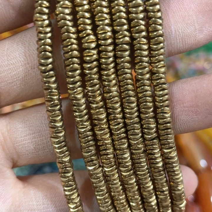 贝壳非金属一条6mm金色波浪隔片