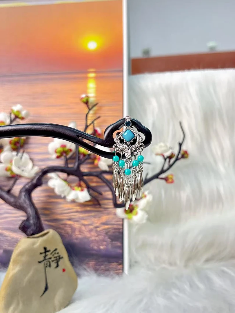 炑歌K432原创单簪双面流苏时尚百搭款18公分发簪