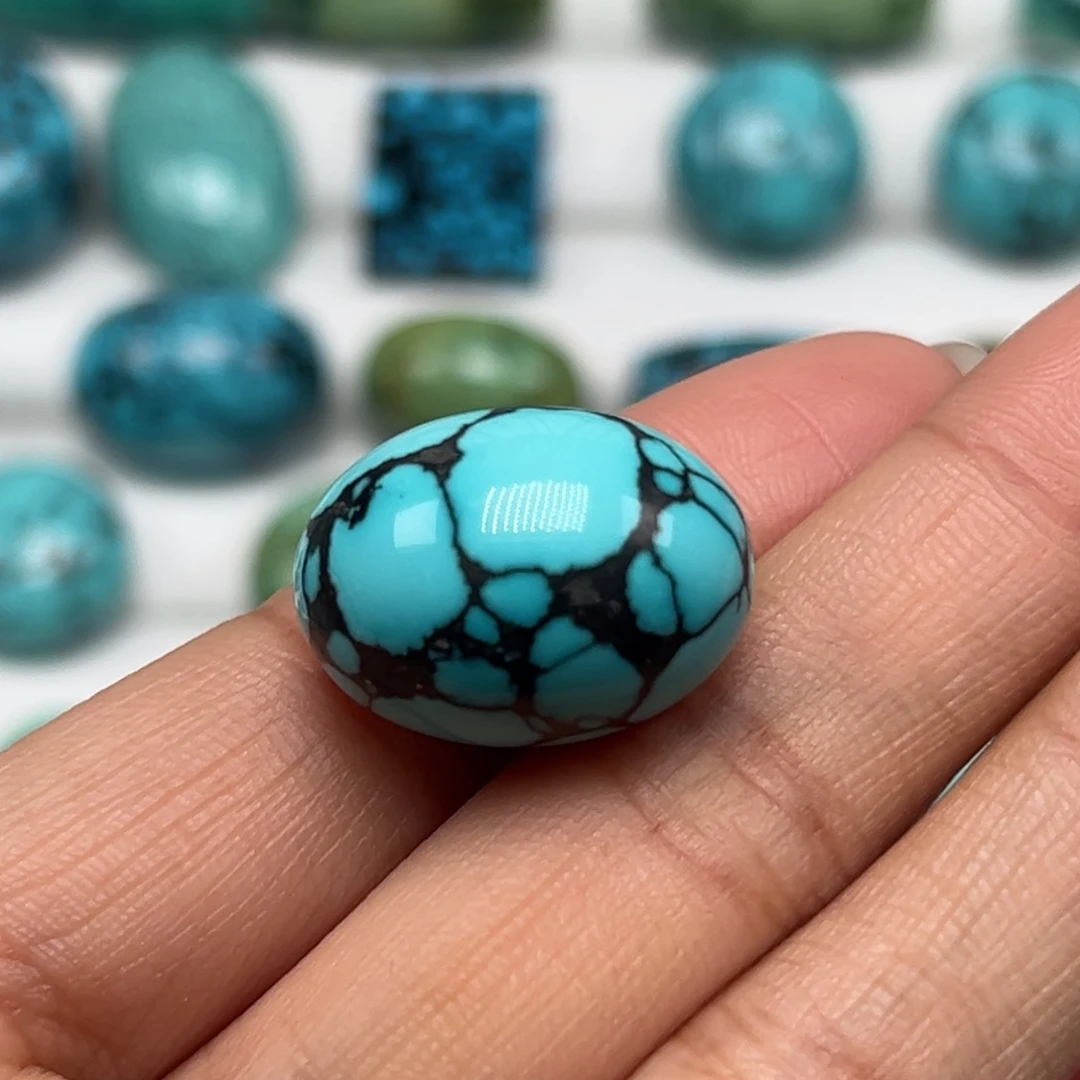 绿松石珠宝奇石未镶嵌春**柳