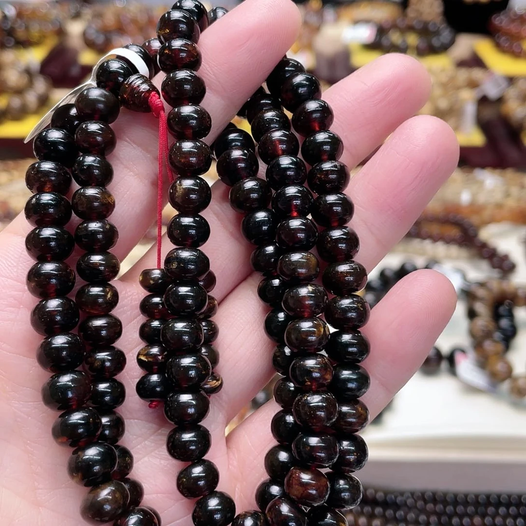 琥珀裸石未镶嵌软**糯八10130