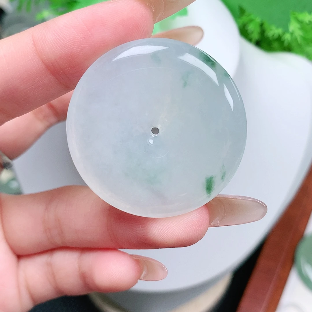 翡翠未镶嵌颈饰平安37.1-5.9