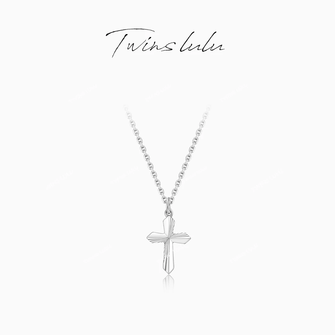 TWINS LULU 出游季 ins极简风小众气质高级感十字架项链TSJ9382