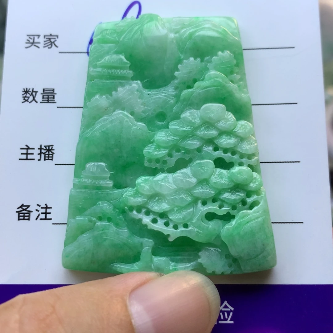 翡翠未镶嵌颈饰缅甸A货翡翠