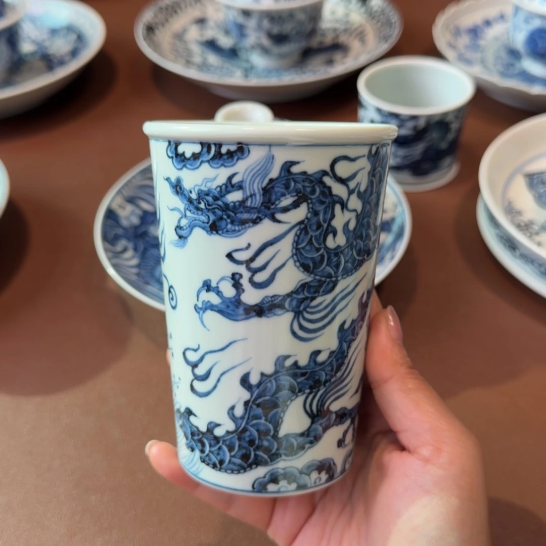 手工手绘茶具可乐杯