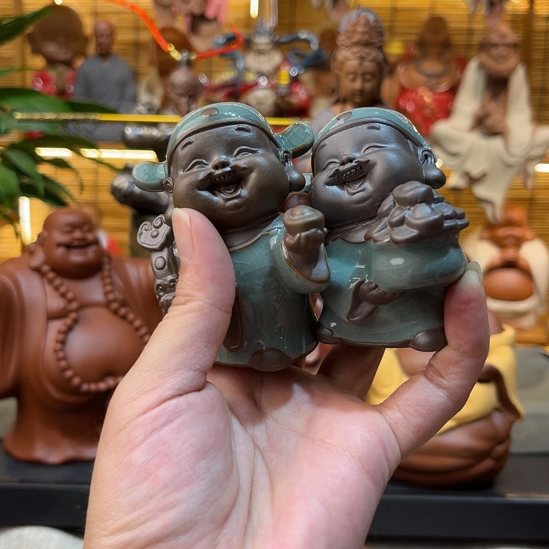 紫砂茶宠陶瓷紫砂茶宠摆件