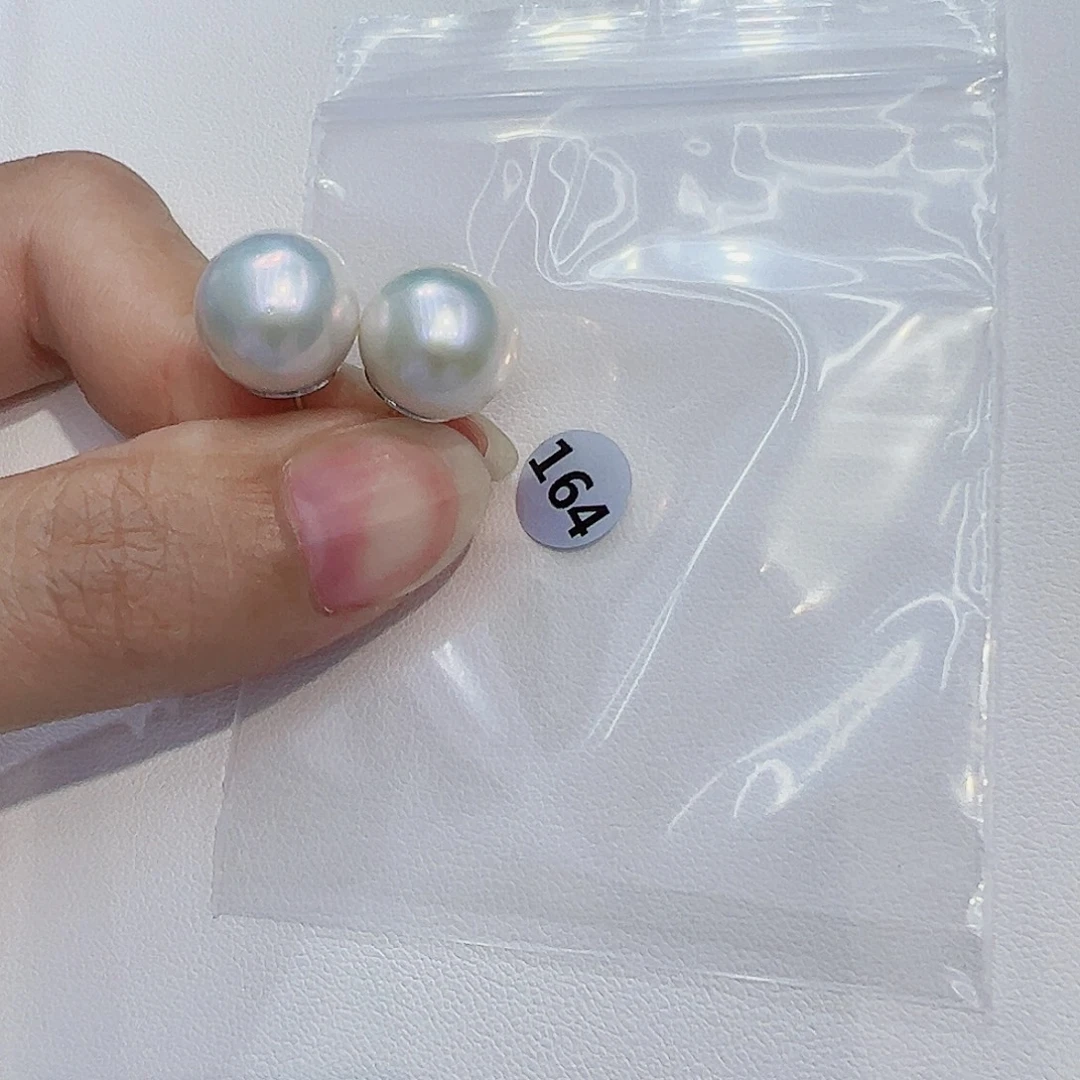 银S925镶嵌耳饰淡水珍珠