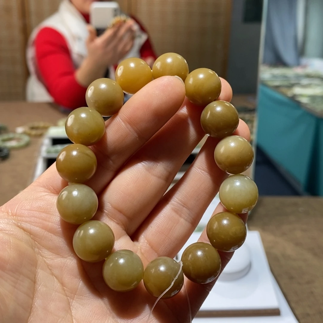 和田玉未镶嵌手链114