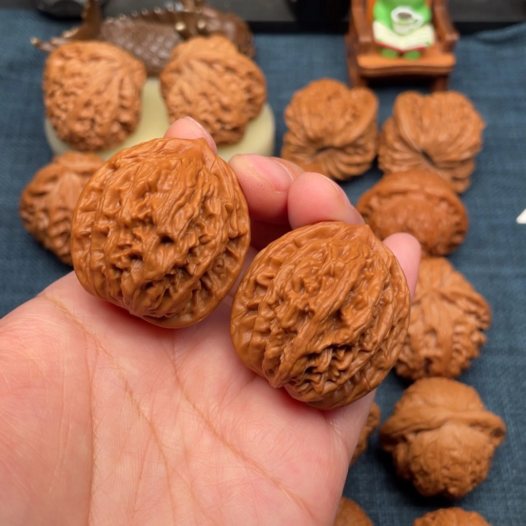 文玩核桃把件37麦穗虎头全品