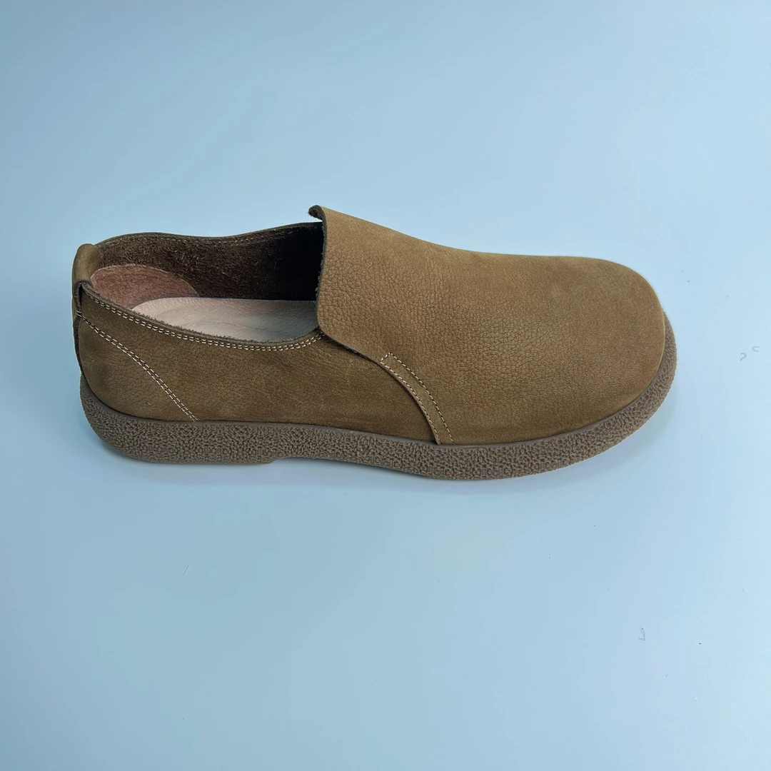 2025年春季休闲磨砂皮软底软面复古时尚百搭真皮潮流男士皮鞋