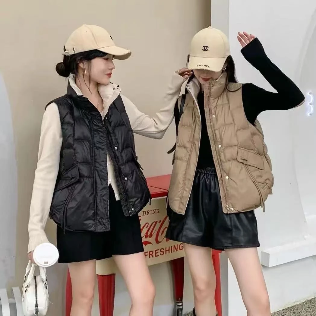 洋气小众款韩版冬季保暖棉马夹时尚休闲百搭