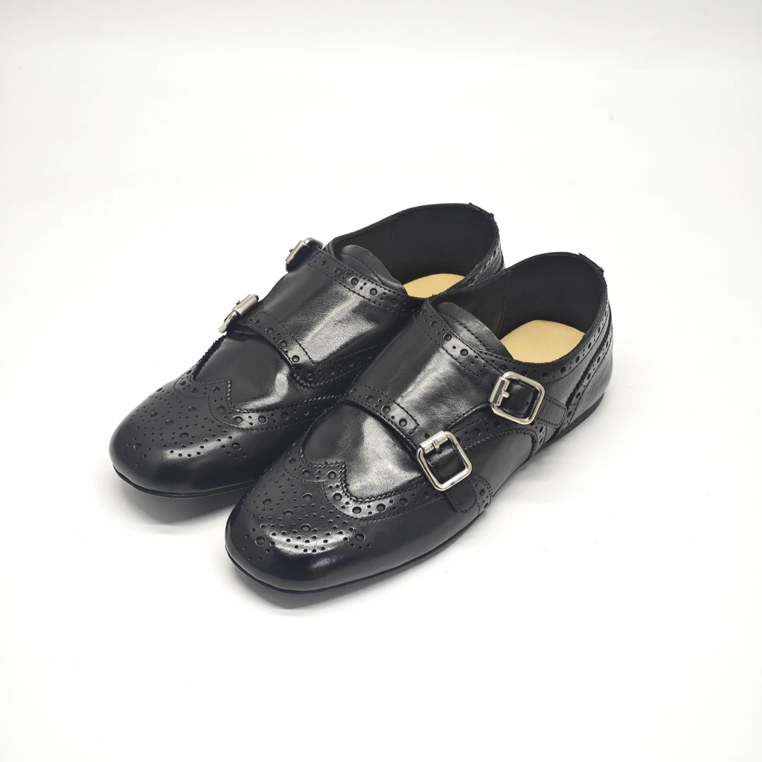 【水洗系列】经典英伦风雕花孟克鞋[顺丰发货]