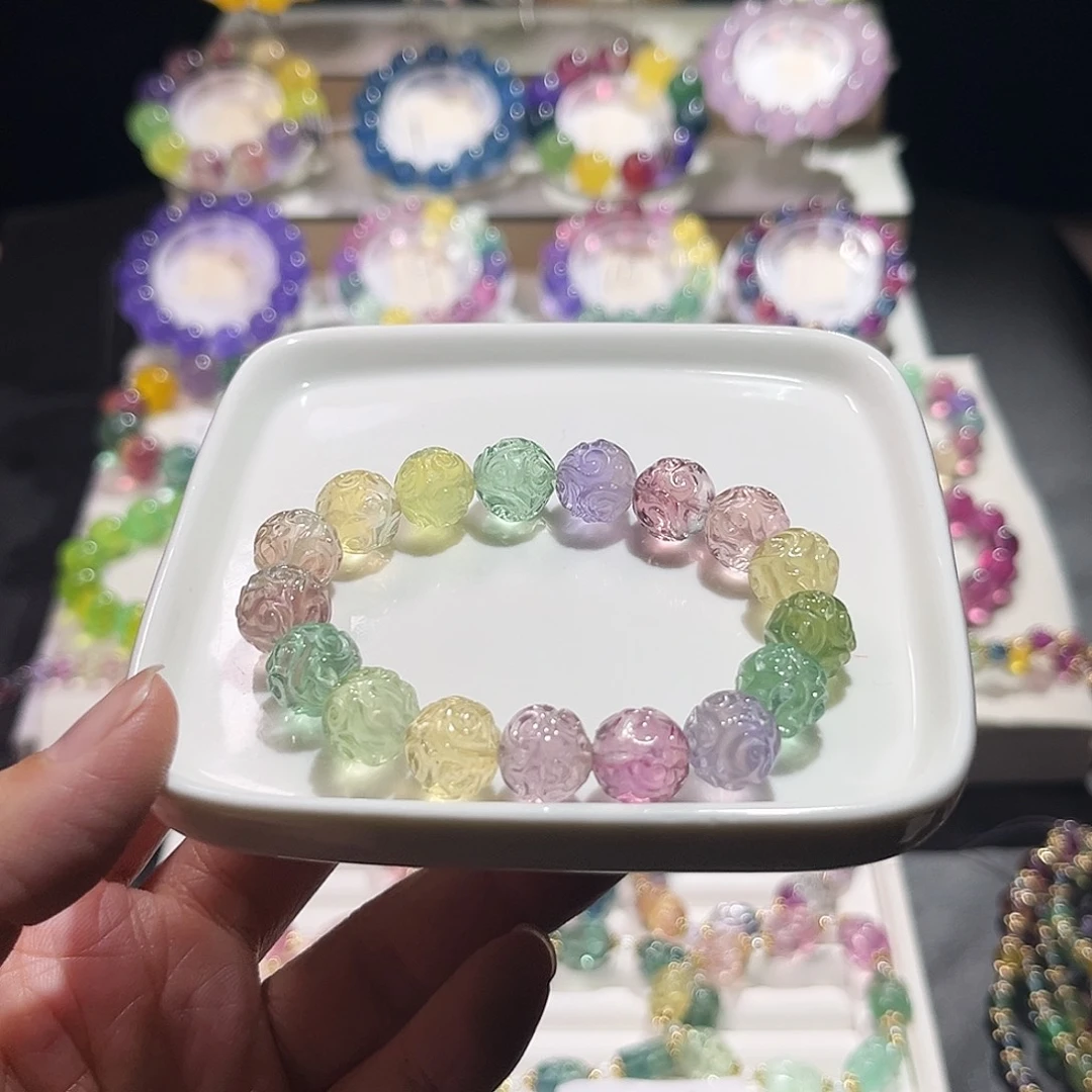 未镶嵌萤石手串祥云回纹11加