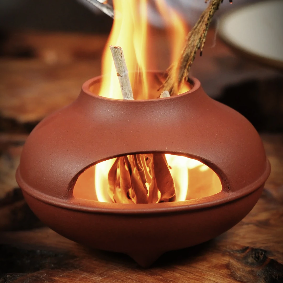 「小火炉」手工原创紫砂香炉文人茶具茶周边摆件