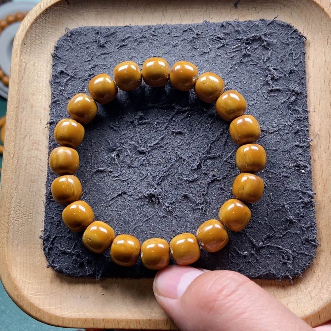 紫金鼠手串11mm近实心黄金甲