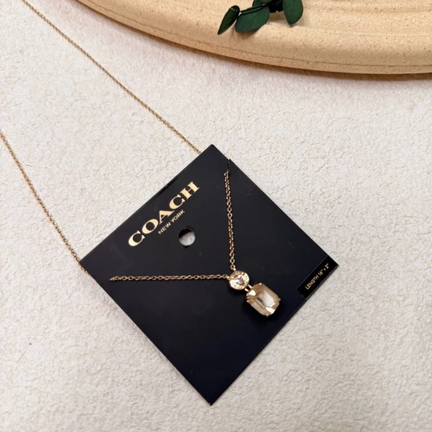90新 COACH/蔻驰 【六六中古】孤品简约项链th5228链长40-45