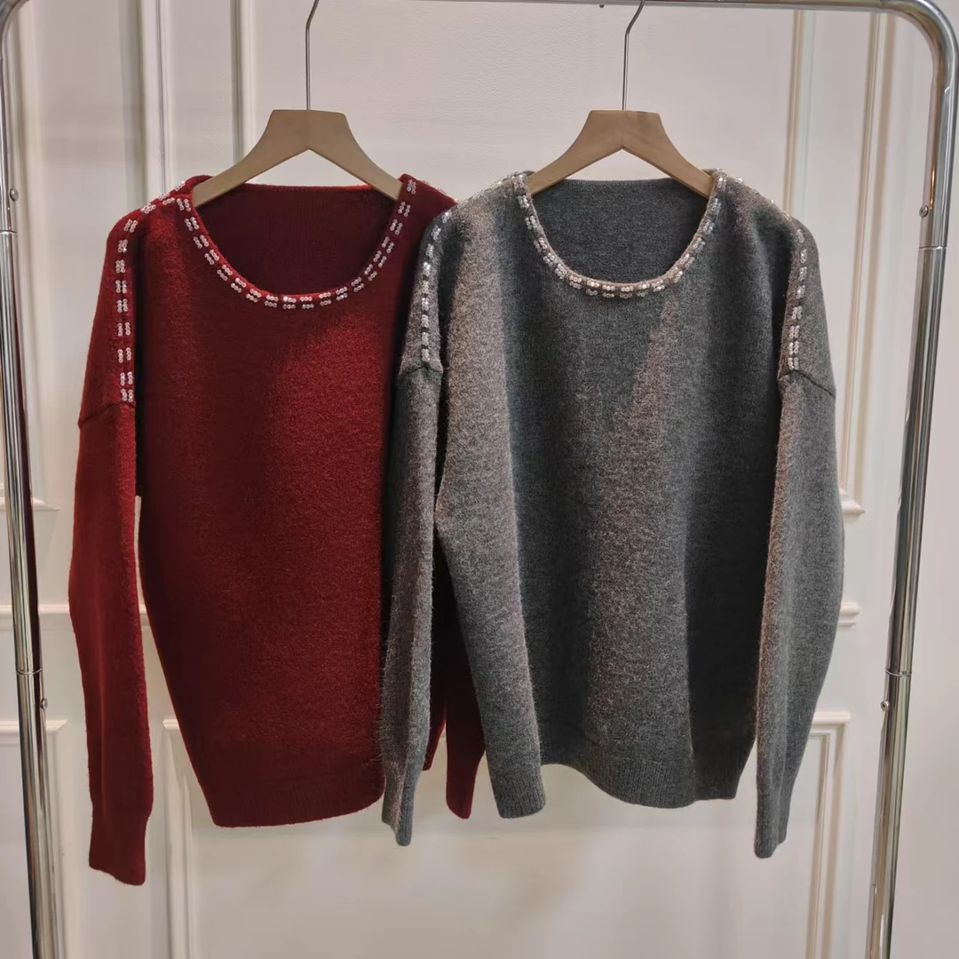 衣长63    839【虚线订珠】毛衣