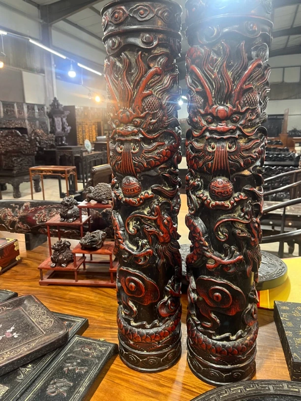 住宅家具龙柱一对