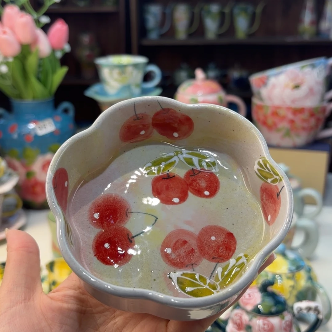 瓷片景德镇手绘高温釉下彩陶瓷茶具