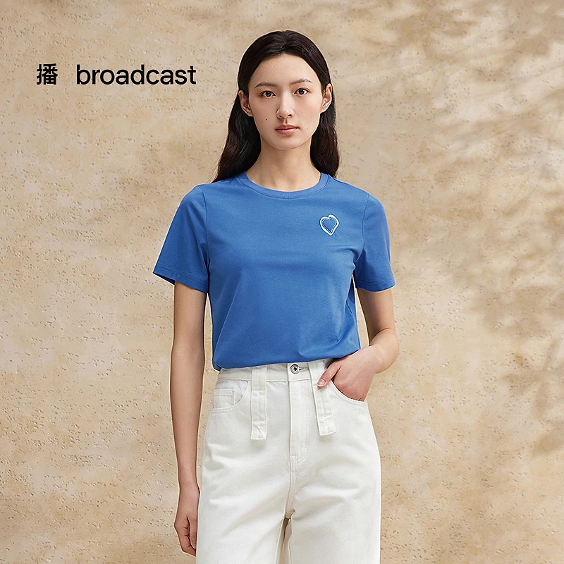 【达人专属】播紧密螺纹圆领T恤DDR2YD59426