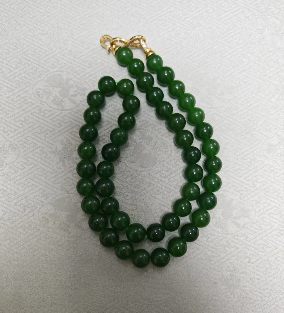 【甄选】高端 正品 天然菠菜 绿项链妈妈链卡10