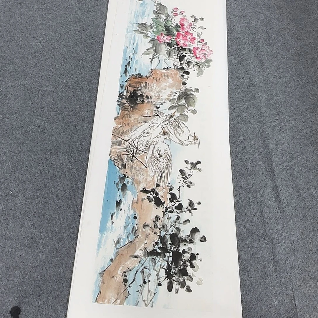 国画138*35纯手绘于往之