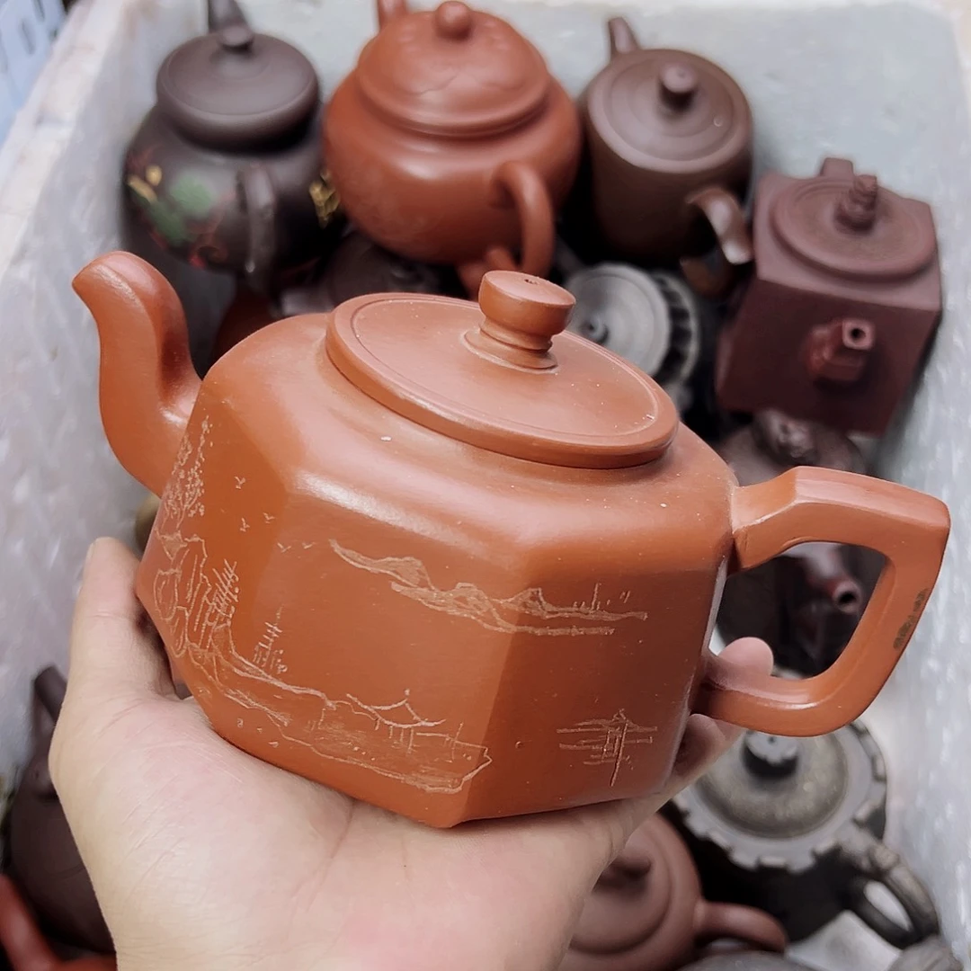 茶壶紫砂宜兴原矿紫砂壶500毫升