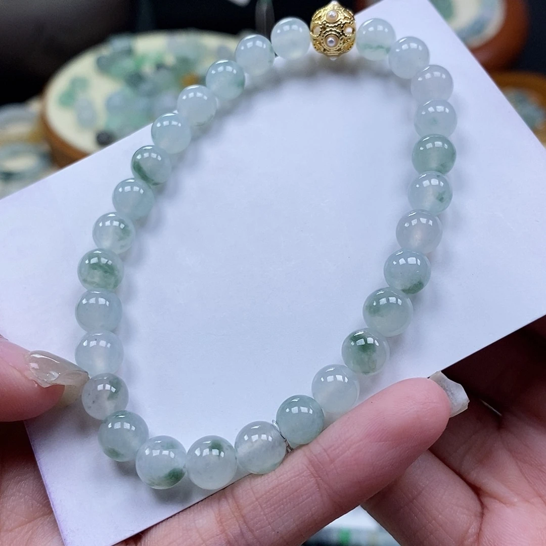 翡翠未镶嵌挂件闪