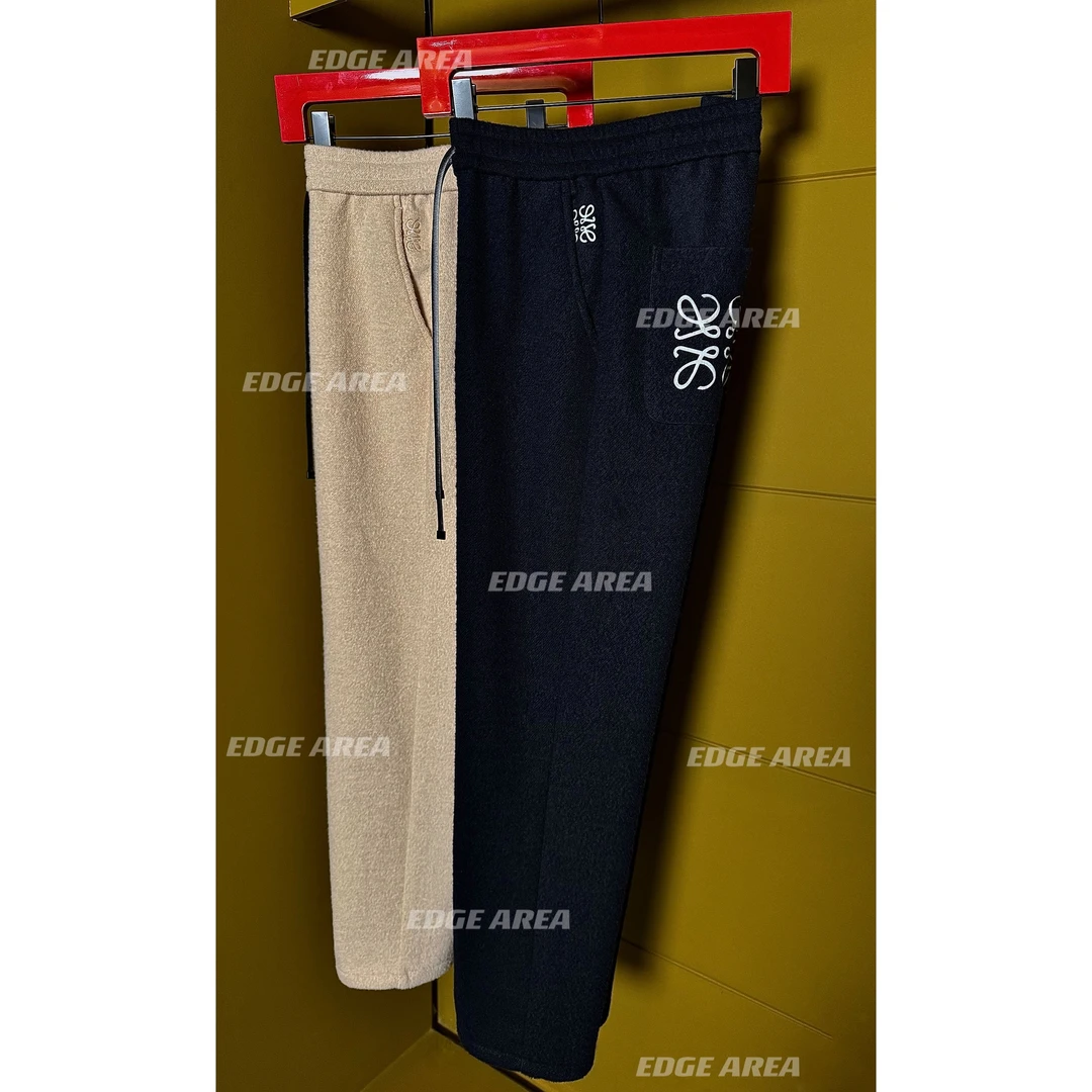 【EDGE AREA】品牌正品面料羊毛天丝 私定烧花工艺直筒裤888-13