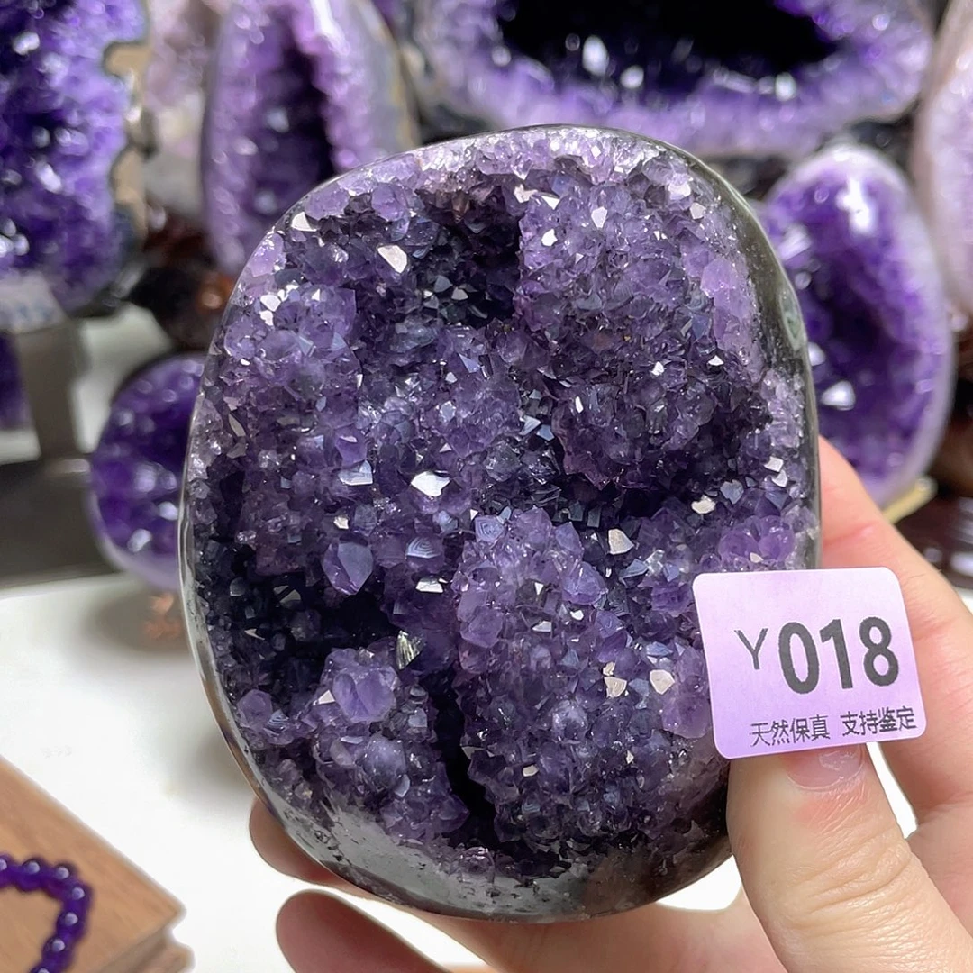 未镶嵌紫晶珠宝半成品