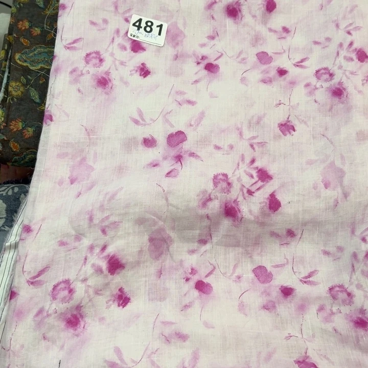 麻481纯苎麻水墨晕染2.7米