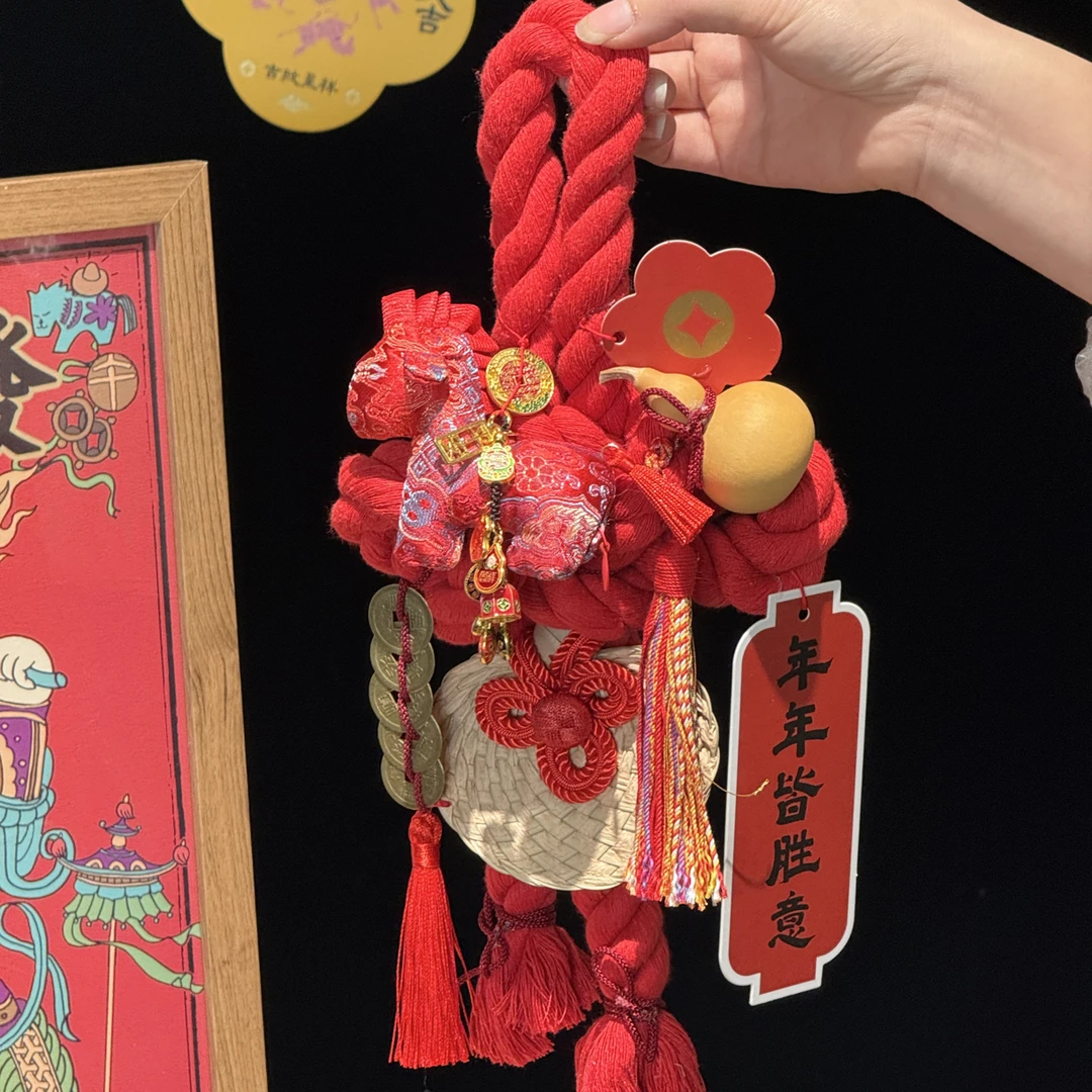 万字结新年挂饰入户门客厅乔迁装饰用品