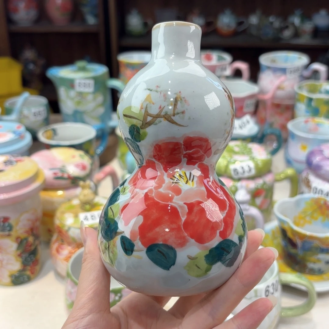 景德镇手绘高温釉下彩陶瓷茶具