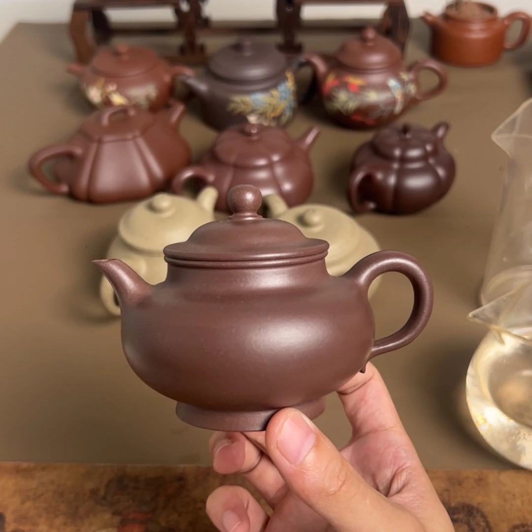 茶杯紫砂半手工 噗珠 180cc