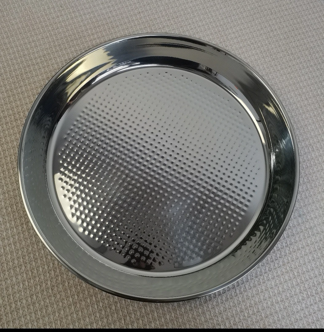 不锈钢圆盆盘子平底大盘家用托盆装盛菜盘【36cm】