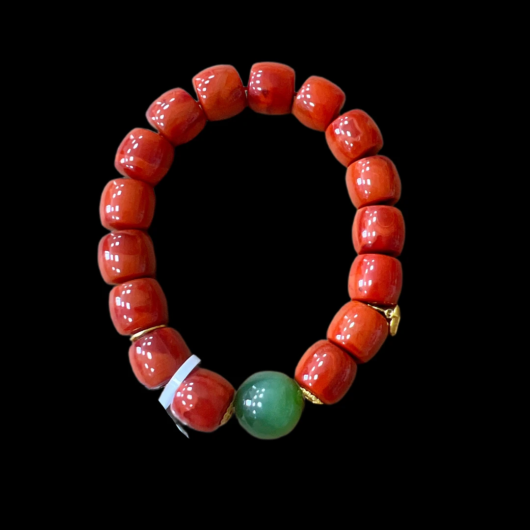 6173-南红手串18K多样性发一